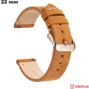 Pulsera Marrón 22mm OnePlus para reloj Cuero genuino de calidad