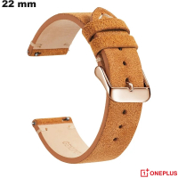 Pulsera Marrón 22mm OnePlus para reloj Cuero genuino de calidad