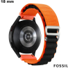 Pulsera de reloj inteligente de tela de 18 mm Naranja Fossil barata
