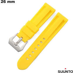 Pulsera 26 mm reloj Amarillo Suunto Caucho