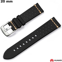 Armband Huawei Echtes Leder 20mm Schwarz Smartwatch günstig