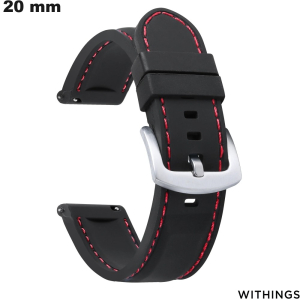 Armband Withings 20mm Schwarz Smartwatch Silikon günstig Armband Withings 20mm Schwarz Smartwatch Silikon günstig