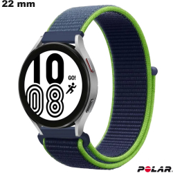 Bracelet Polar Nylon de smartwatch 22mm Bleu