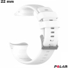 Bracciale 22 mm smartwatch Polar Bianco Caucciù di qualità