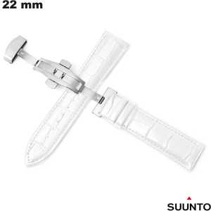 Echtlederarmband 22mm für Suunto Smartwatch Weiß kaufen Echtlederarmband 22mm für Suunto Smartwatch Weiß kaufen