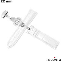 Acheter Bracelet 22mm Cuir véritable Suunto smartwatch Blanc