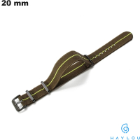 Bracelet 20 mm Nylon Vert Haylou montre connectée pas cher
