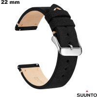 Bracelet 22 mm Suunto de smartwatch Noir vintage pas cher