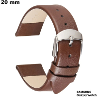 Armband Samsung 20mm für Uhr Echtes Leder Braun von hoher Qualität
