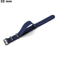 Blue Bracelet Nylon 22mm - Free Shipping