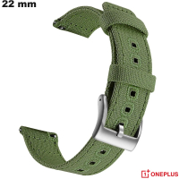 Pulsera Verde de Tejido de 22 mm para reloj OnePlus | Envío Gratis