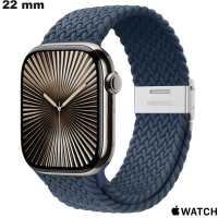 Koop Blauwe gestructureerde Armband voor Apple Watch 22mm