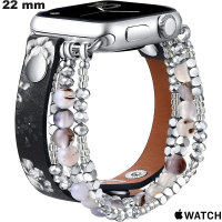 Verkoop 22mm Apple Watch Armband Echt Leer Smartwatch