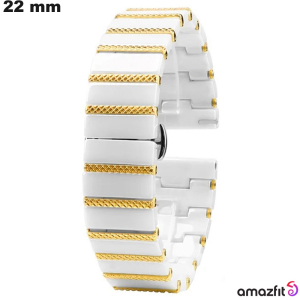 Pulsera Amazfit 22mm de smartwatch Cerámica Blanca barata