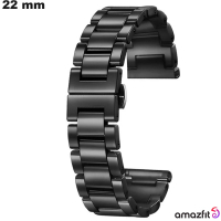 Pulsera Amazfit 22 mm para reloj Cerámica Negra económica