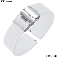 Pulsera de 22 mm Fossil Blanco de reloj de Caucho: Mejor Precio