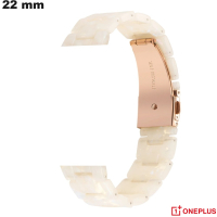 Bracelet Blanc Résine de smartwatch OnePlus 22 mm pas cher