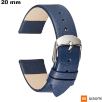 Bracciale 20mm Vera pelle Blu Xiaomi orologio economico