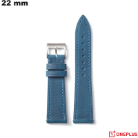Verkauf von blauen 22 mm Armbändern aus echtem Leder für OnePlus