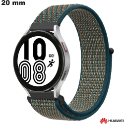 Bracelet Vert Nylon Scratch Huawei 20mm de montre