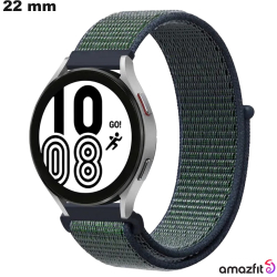 Bracelet pour montre Vert Amazfit 22mm Tissu