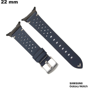 Echtheitslederarmband Blau 22 mm Samsung Uhr günstig