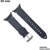 Echtheitslederarmband Blau 22 mm Samsung Uhr günstig