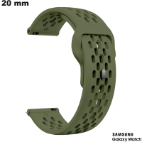 Armband Grün Silikon 20 mm für hochwertige Samsung Smartwatch