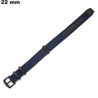 Pulsera de reloj 22 mm Nylon azul | Montaje Fácil