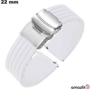 Pulsera de Caucho Amazfit Blanca de 22mm para reloj de calidad