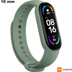 Bracelete econômico relógio Verde Silicone Xiaomi 16mm