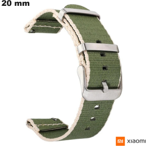 Braccialetto Xiaomi Verde smartwatch Nylon 20mm / Spedizione Rapida