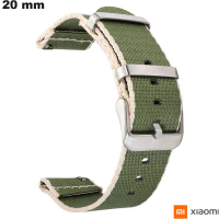 Braccialetto Xiaomi Verde smartwatch Nylon 20mm / Spedizione Rapida