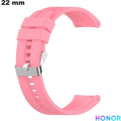 Slimme horlogeband 22mm Silicone Honor Roze