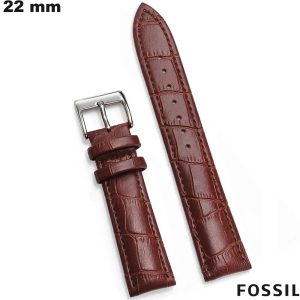 Comprar Pulsera de Piel Marrón auténtica para reloj de 22mm Fossil