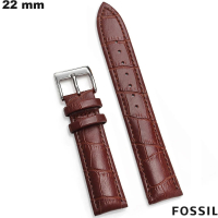 Comprar Pulsera de Piel Marrón auténtica para reloj de 22mm Fossil