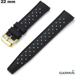 Black Rubber Bracelet for Garmin Watch 22 mm - Premium Quality
