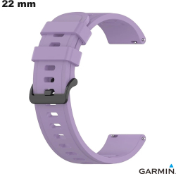 Paarse 22 mm Garmin siliconen horlogeband