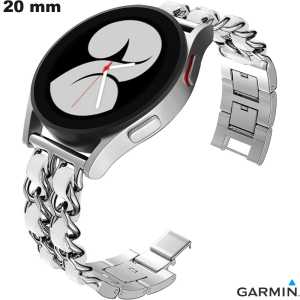 Garmin 20mm Silver Bracelet Smartwatch Quality Metal Garmin 20mm Silver Bracelet Smartwatch Quality Metal