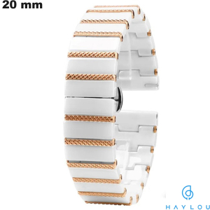 Bracelet Haylou 20 mm Céramique Blanc (RS4 Plus, RS4) pas cher