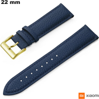 Vendita Bracciale Blu in pelle di lucertola 22mm Vera pelle Xiaomi