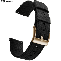 Bracelete para relógio Preto 20mm Têxtil original \ Entrega Rápida