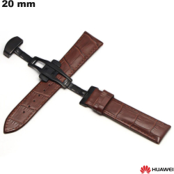 Pulseira de relógio inteligente 20mm Couro Huawei