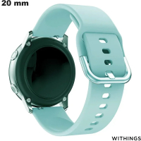 Armband Blau Sport Withings 20 mm Gummi für günstige Uhr