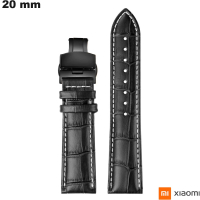 Vendita Bracciale 20 mm Nero Xiaomi in Vera Pelle per Orologi