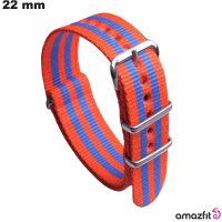 Bracelet Tissu de smartwatch Orange 22 mm Amazfit de qualité