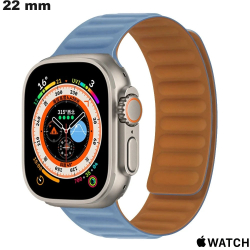 Pulsera de smartwatch de silicona de 22 mm para Apple Watch Azul