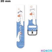 Vendita Bracciale 20mm Motivo Silicone Anatra per orologio Honor