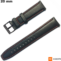 Bracciale Xiaomi Cuir véritable 20 mm Nero # Spedizione Veloce
