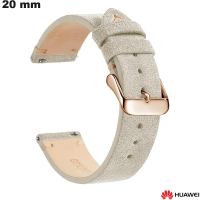 Armband 20 mm Echtes Leder Huawei für hochwertige beige Uhr